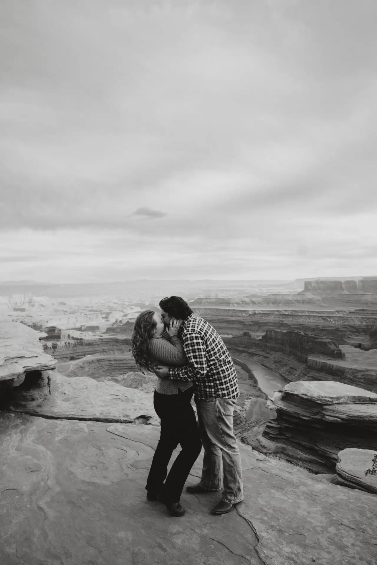Shannon and Justin on a canyon overlook